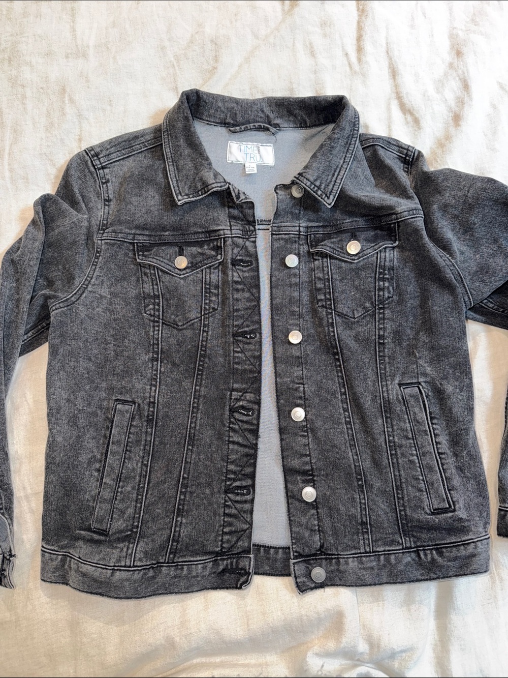 Black Jean Jacket: Punk - Never trust the living ouija decal